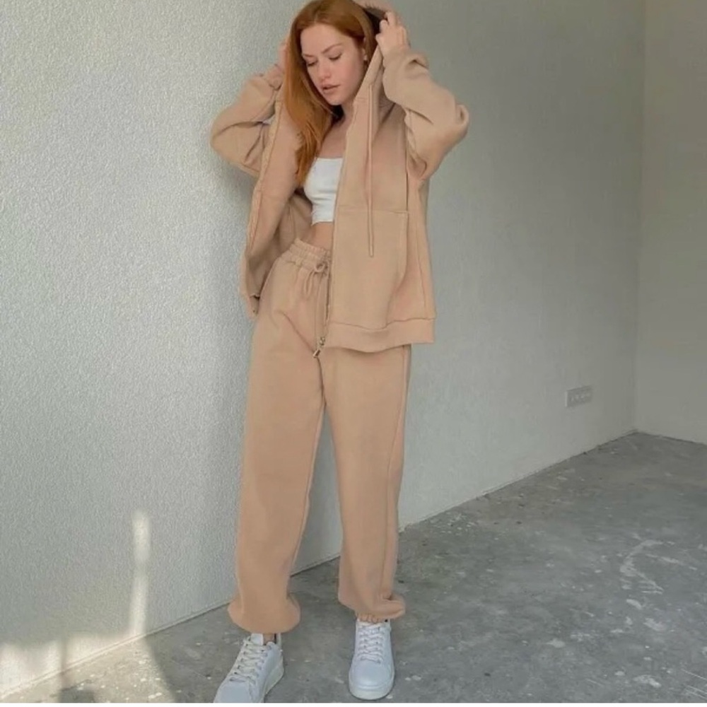 Tan Women's Jogger Set